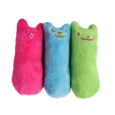 Catnip Plush Chew Toy – Interactive Cat Teething & Biting Pillow