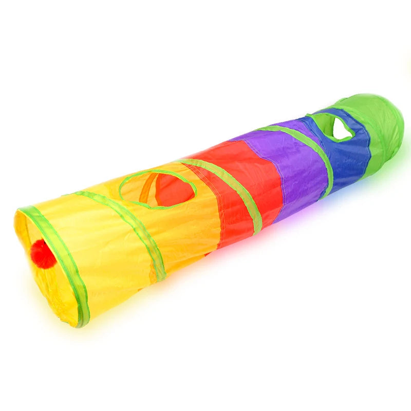 Cat Tunnel Toy – Collapsible Play Tube for Indoor Cats & Kittens