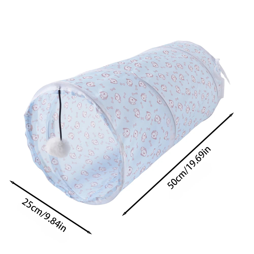 Cat Tunnel Toy – Collapsible Play Tube for Indoor Cats & Kittens