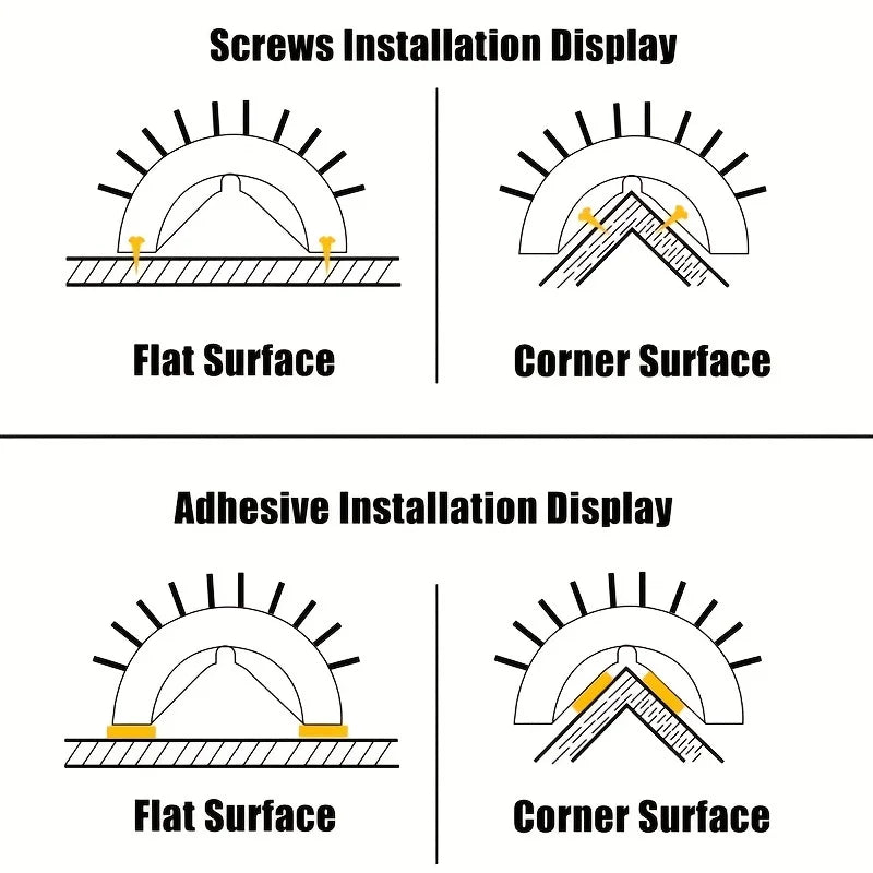 Cat Self-Groomer Wall Brush – Corner Massage Comb for Kittens & Adult Cats