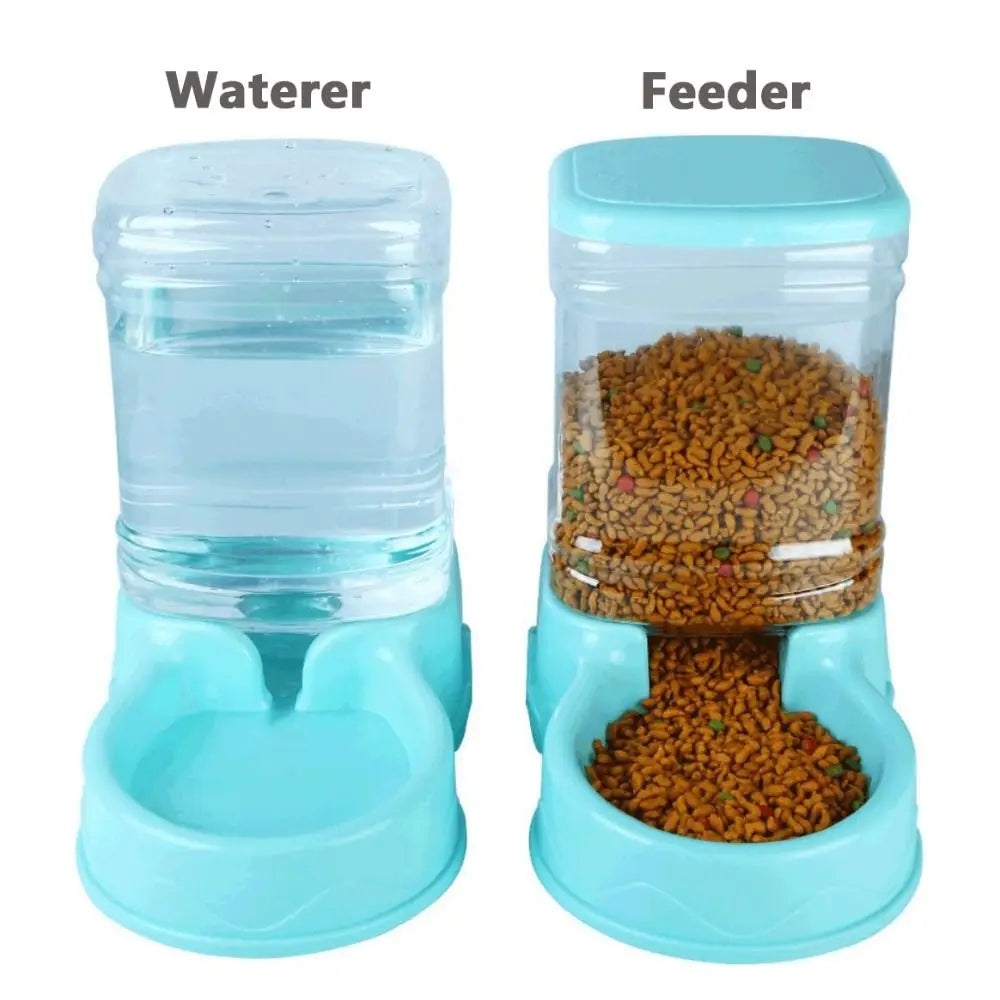 Automatic Pet Feeder & Water Dispenser 3.8L – Gravity Food & Water Station for Cats & Dogs