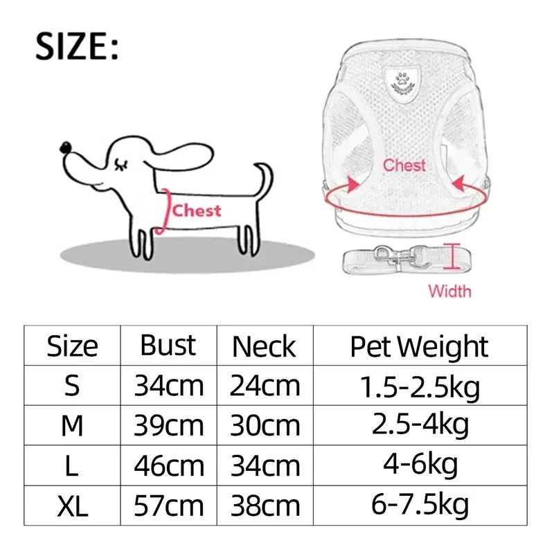 Comfort Pet Harness – No Pull, Adjustable