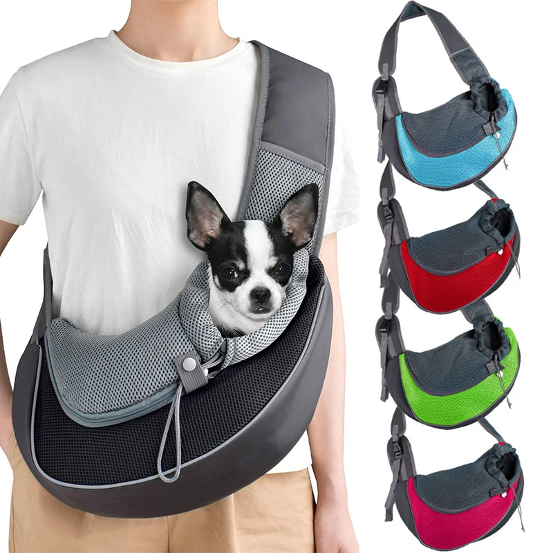Pet Sling Carrier Bag – Comfortable Shoulder Tote for Small Dogs & Cats