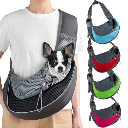 Pet Sling Carrier Bag – Comfortable Shoulder Tote for Small Dogs & Cats