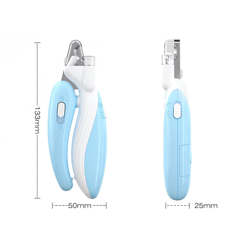 Professional LED Pet Nail Clippers – Safe Nail Trimmer for Dogs & Cats