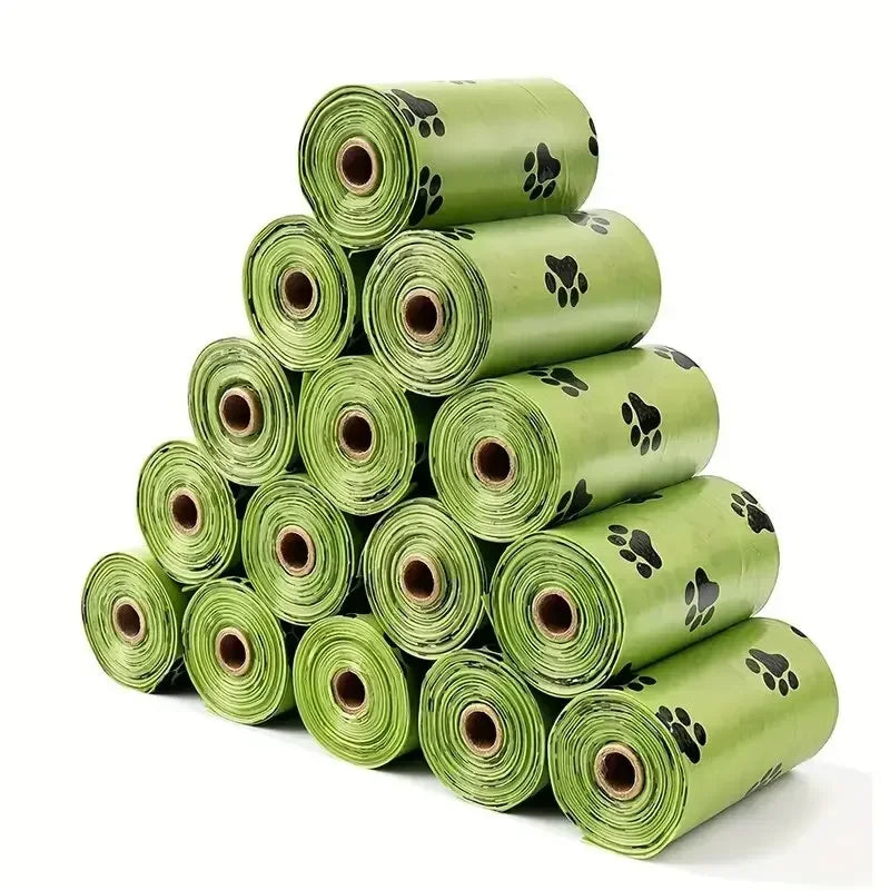 Eco-Friendly Dog Poop Bags – 240pcs (16 Rolls) Leakproof Waste Bags for Dogs