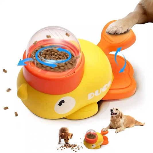 Interactive Dog Toy & Food Dispenser – 2-in-1 Duck Design