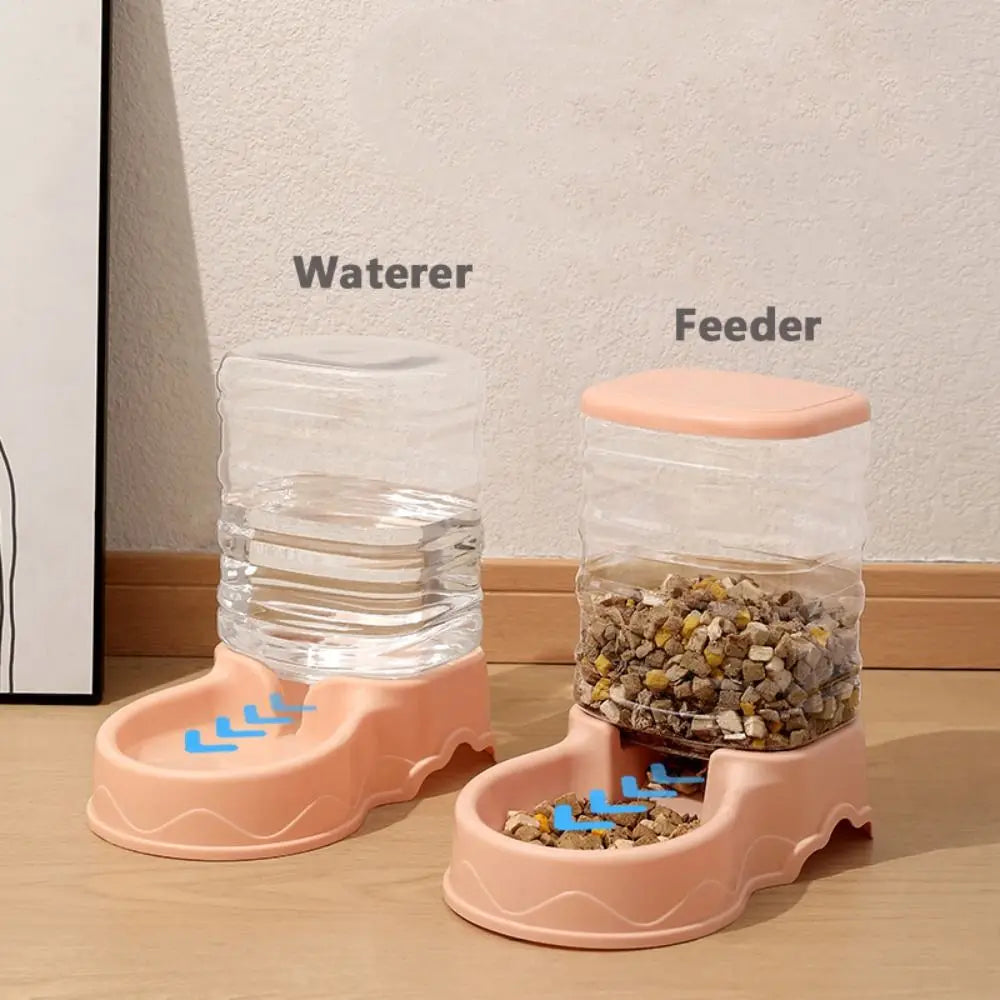 Automatic Pet Feeder & Water Dispenser 3.8L – Gravity Food & Water Station for Cats & Dogs
