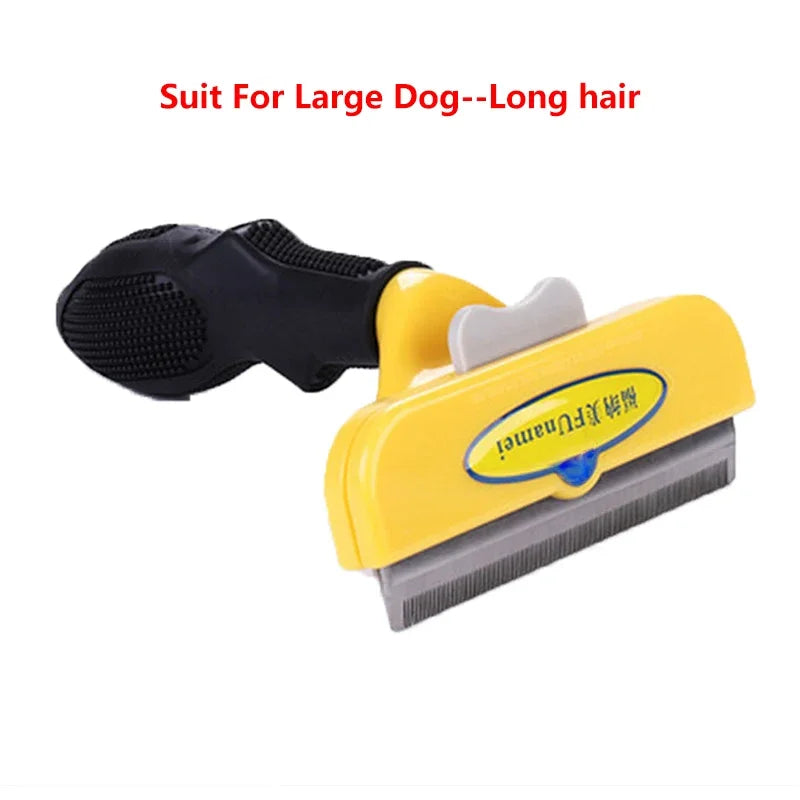 Pet Deshedding Grooming Brush – Hair Removal Comb for Dogs & Cats