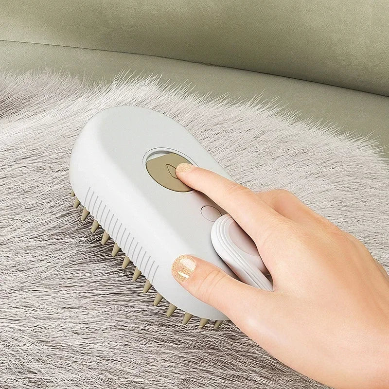 2pcs 3-in-1 Pet Steamy Brush – Massage, Deshedding & Loose Hair Removal Tool
