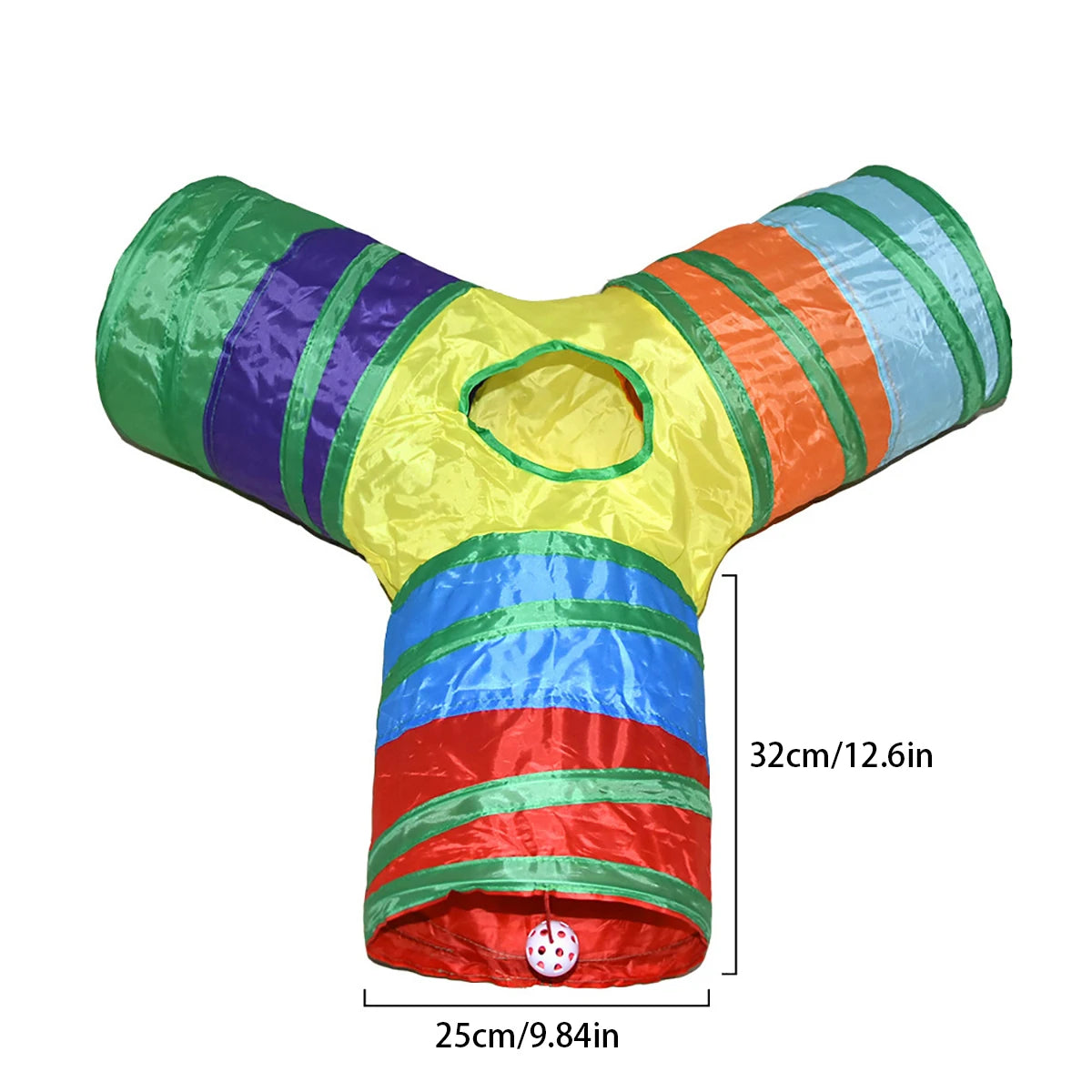 Cat Tunnel Toy – Collapsible Play Tube for Indoor Cats & Kittens