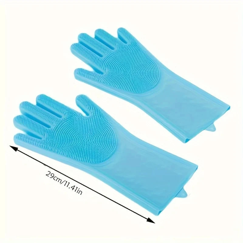 Pet Grooming & Bathing Glove – Silicone Deshedding Brush for Dogs & Cats