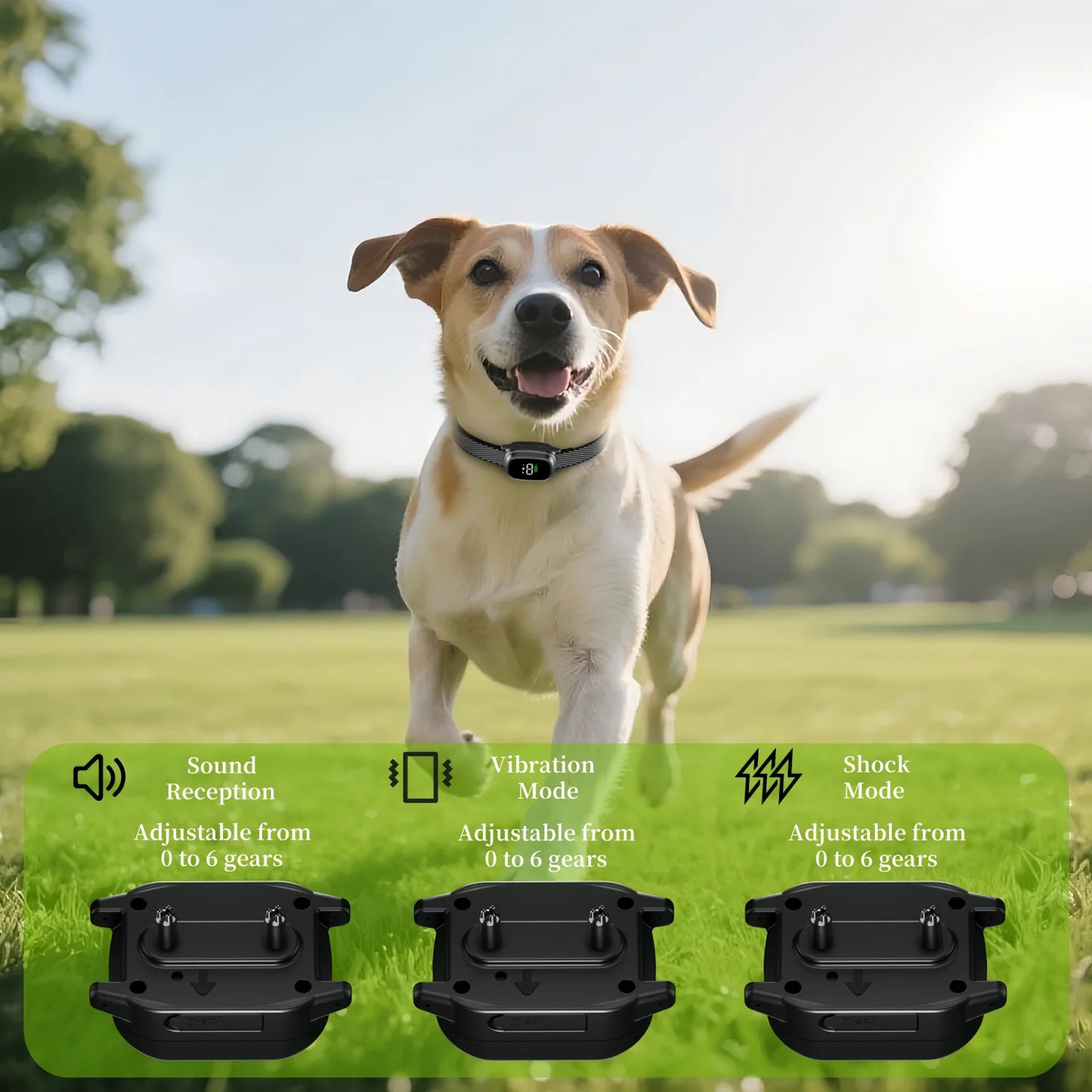 Ultrasonic Anti-Bark Collar – Safe Dog Training Collar with Vibration & Smart Sensor