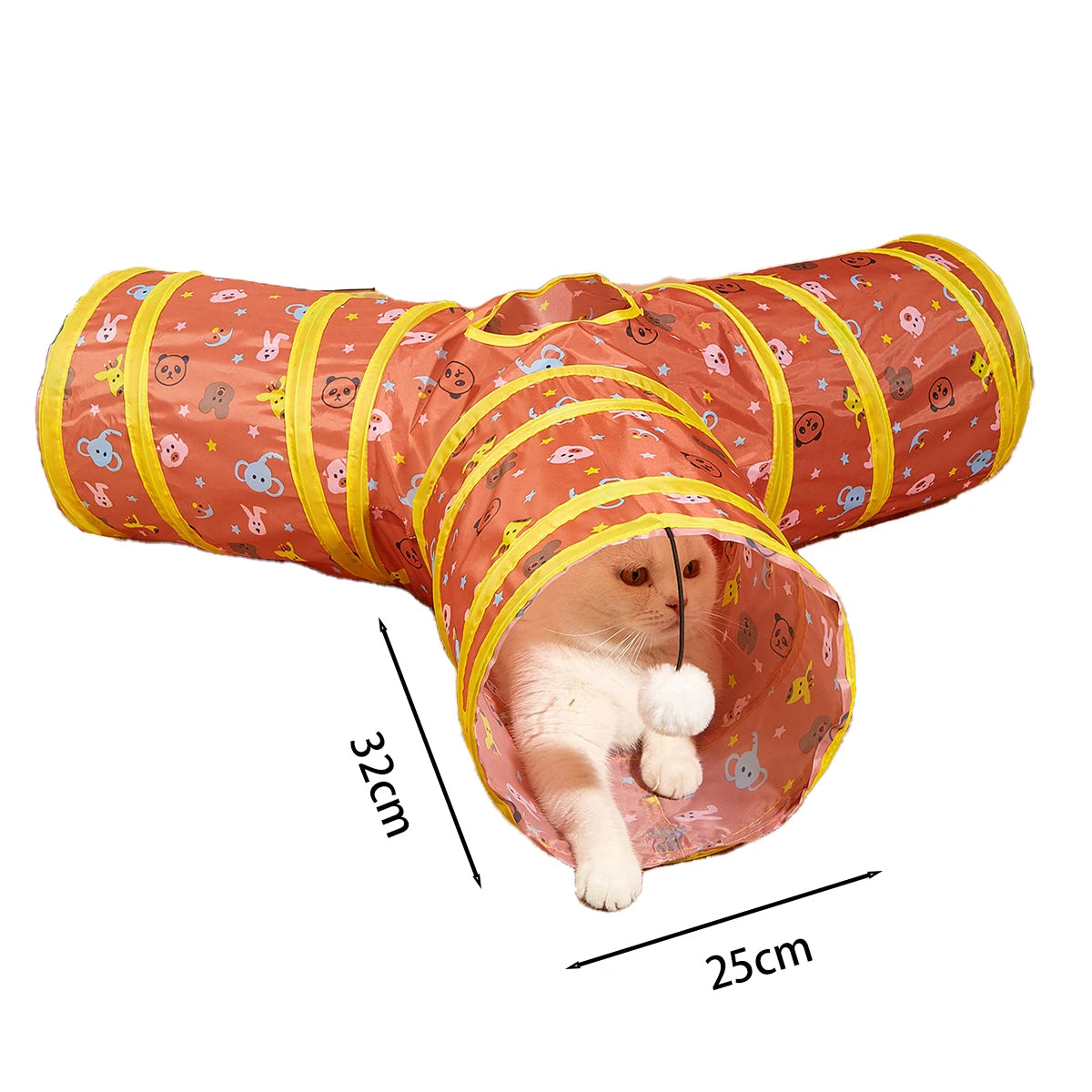 Cat Tunnel Toy – Collapsible Play Tube for Indoor Cats & Kittens