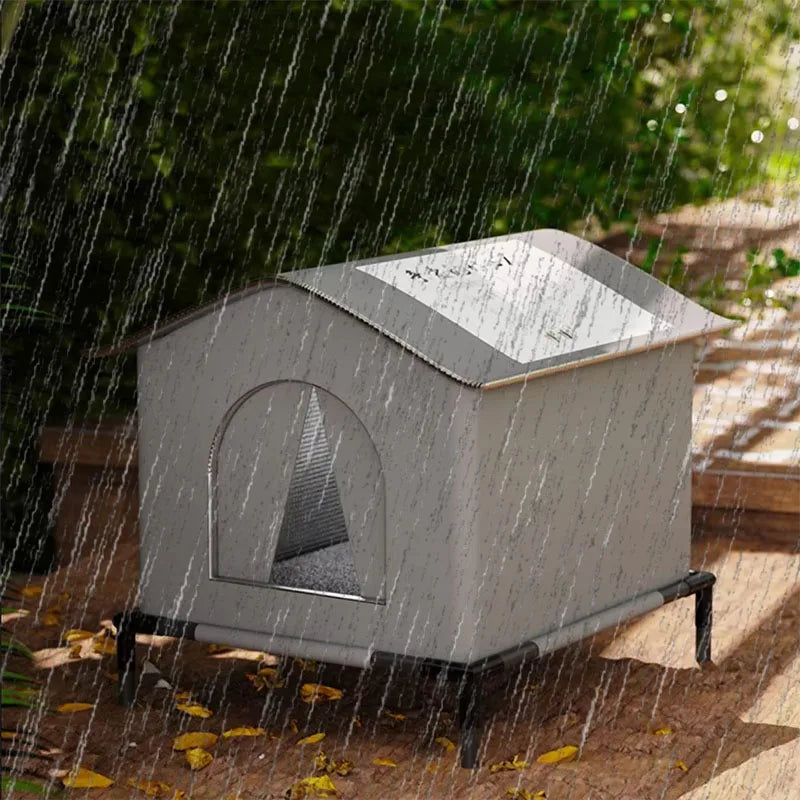 Outdoor Waterproof Winter Cat House – Warm, Foldable & Weatherproof Shelter for Cats & Small Pets