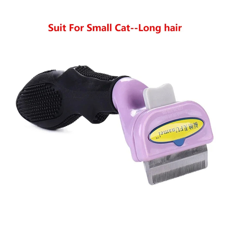 Pet Deshedding Grooming Brush – Hair Removal Comb for Dogs & Cats