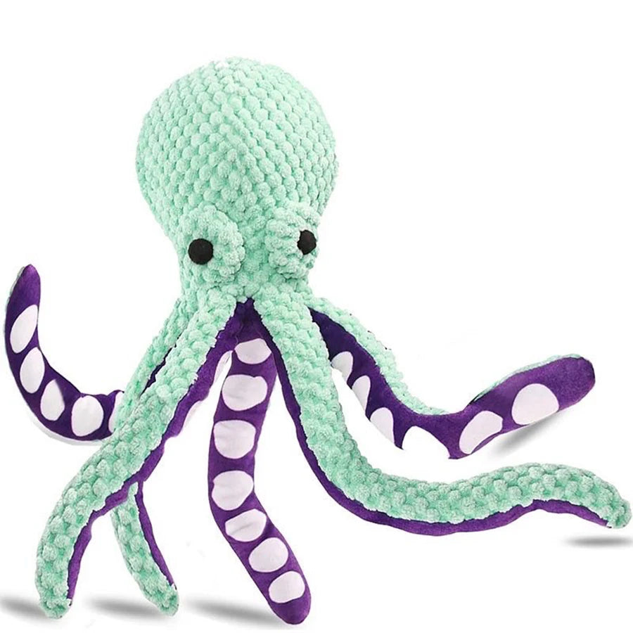Dog Plush Octopus Toy – Squeaky, Durable & Fun Chew Toy for All Breeds