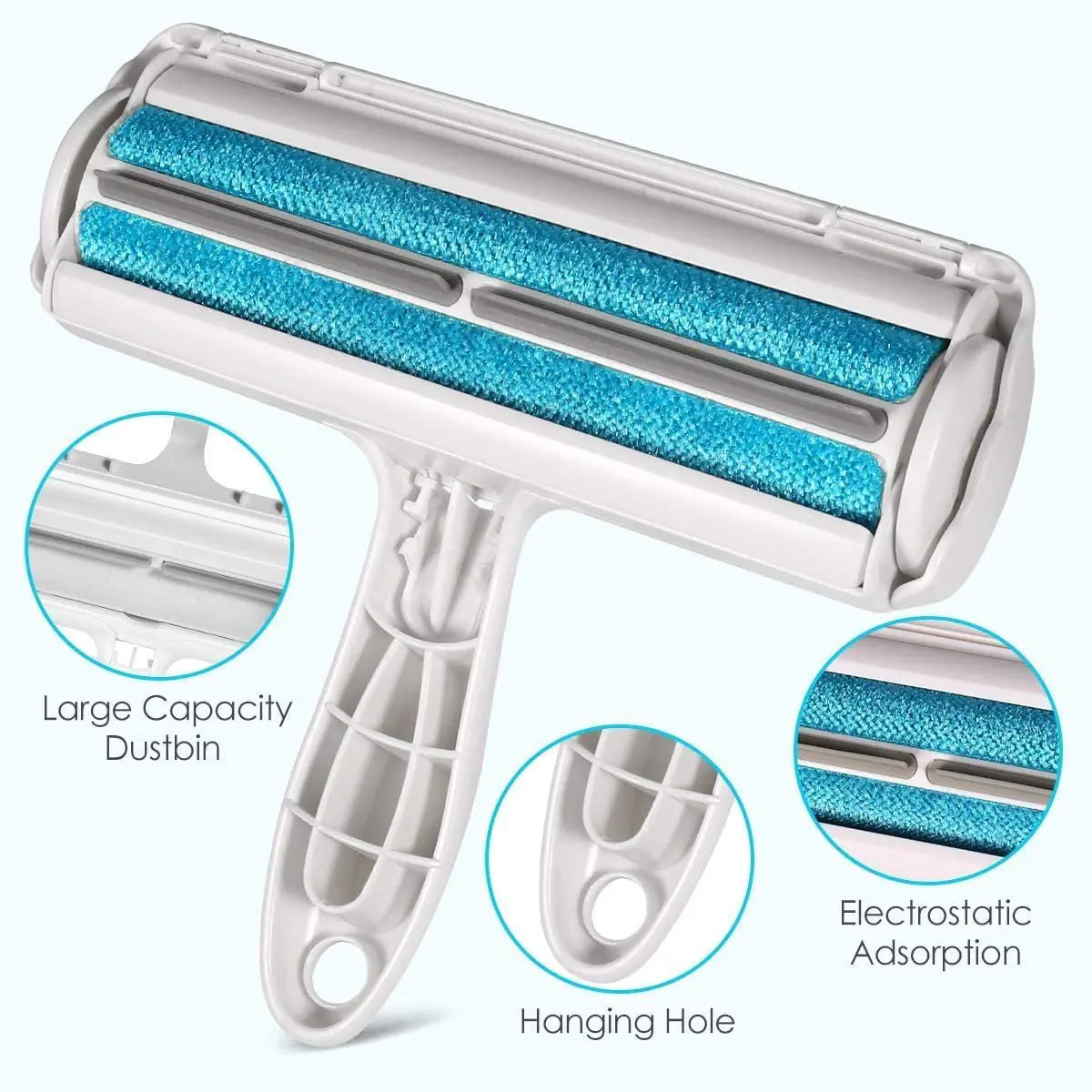 Pet Hair Remover Roller – Self-Cleaning & Reusable