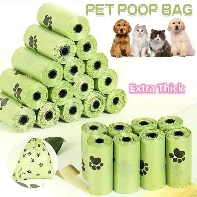 Eco-Friendly Dog Poop Bags – 240pcs (16 Rolls) Leakproof Waste Bags for Dogs