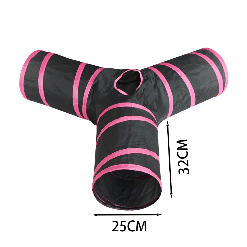 Cat Tunnel Toy – Collapsible Play Tube for Indoor Cats & Kittens