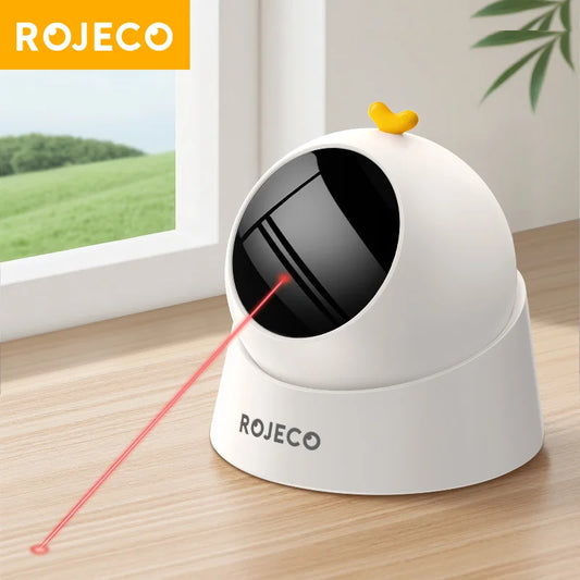 Automatic 360° Rotating Cat Laser Toy – Smart Interactive Pet Teaser with Magnetic Base