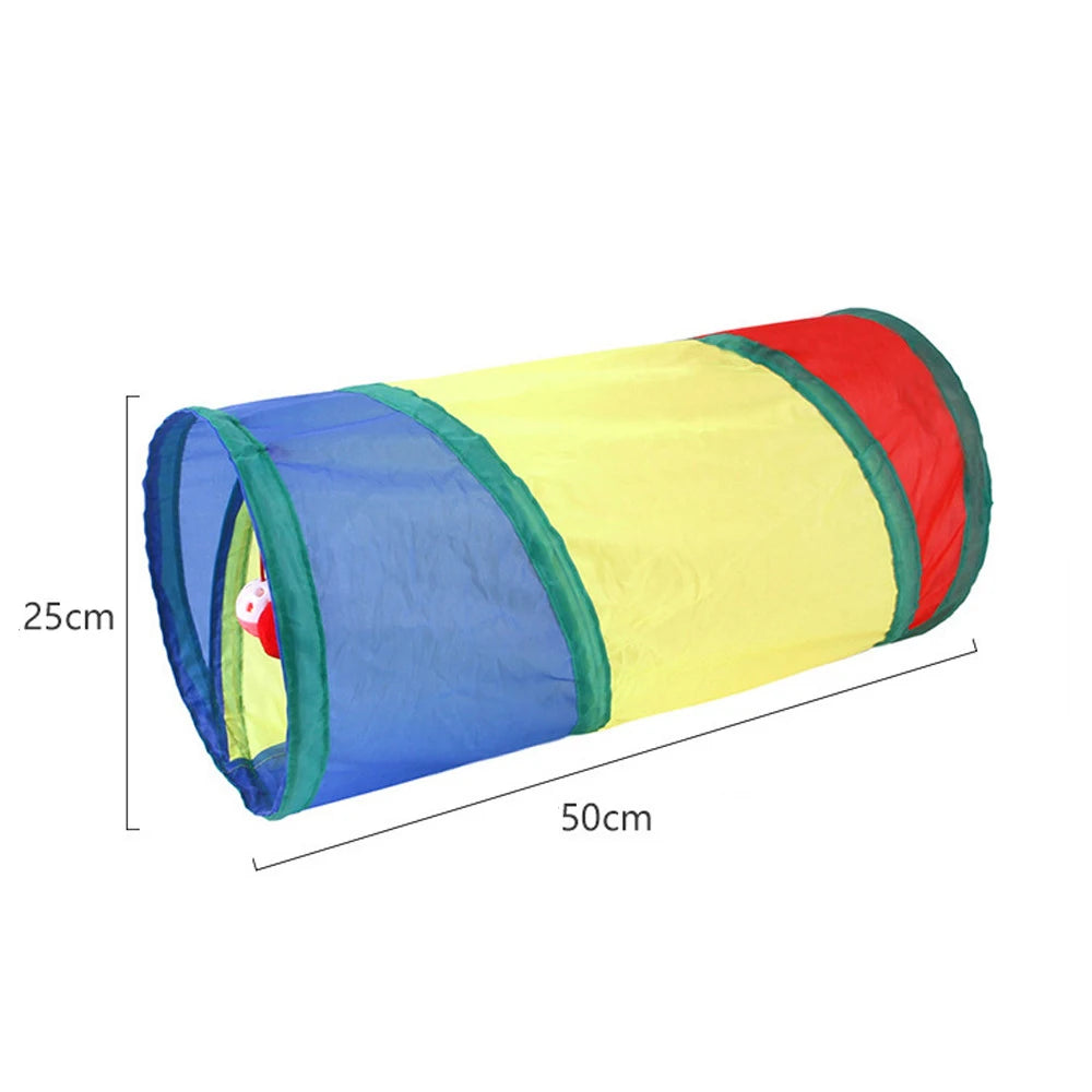 Cat Tunnel Toy – Collapsible Play Tube for Indoor Cats & Kittens