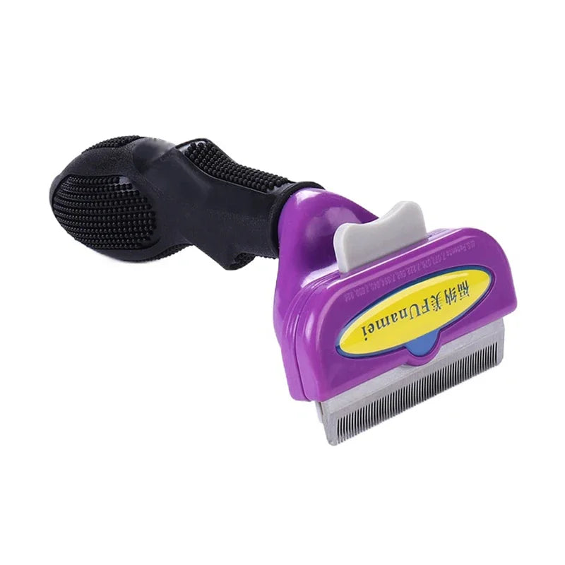 Pet Deshedding Grooming Brush – Hair Removal Comb for Dogs & Cats