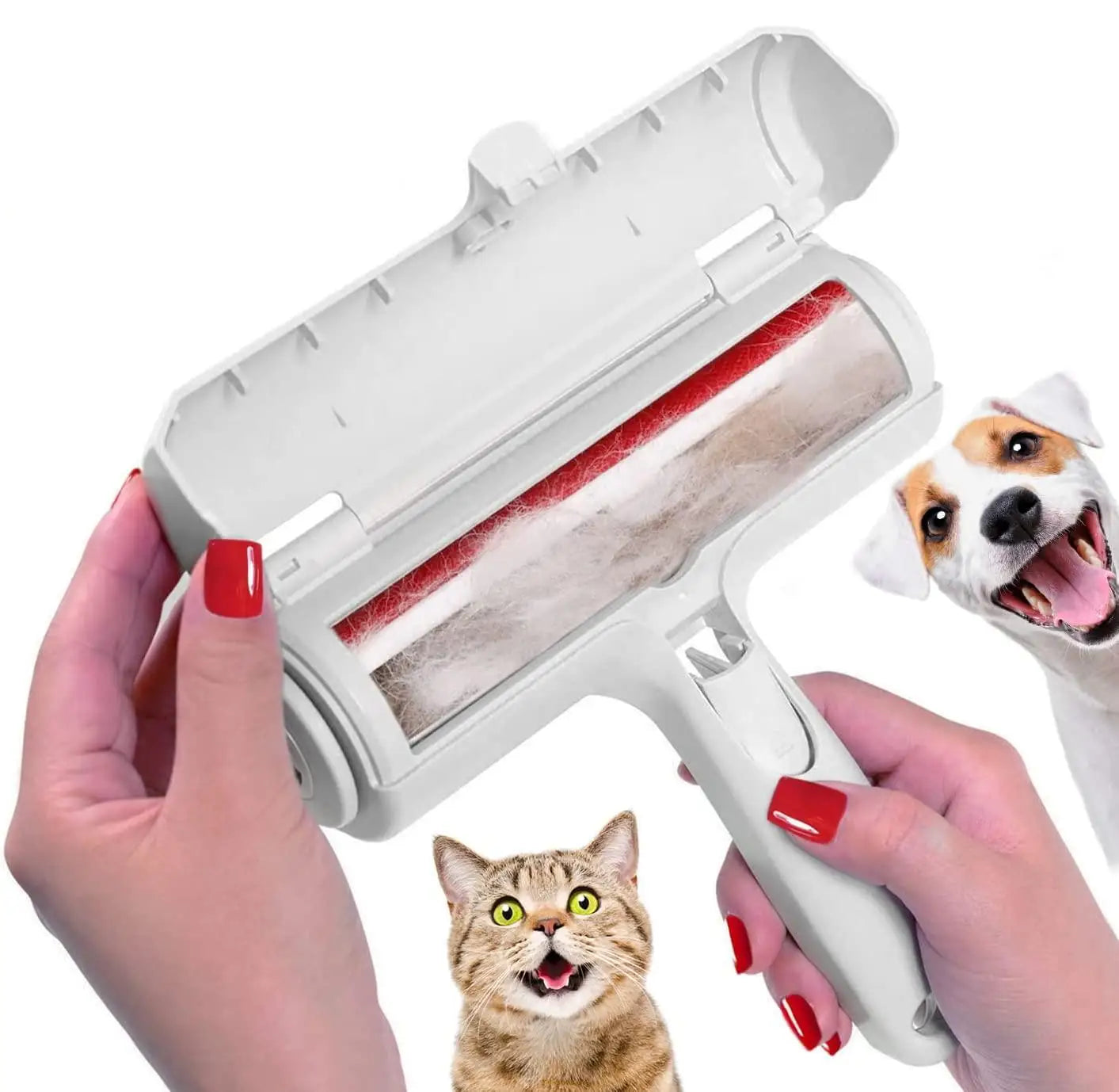 Pet Hair Remover Roller – Self-Cleaning & Reusable